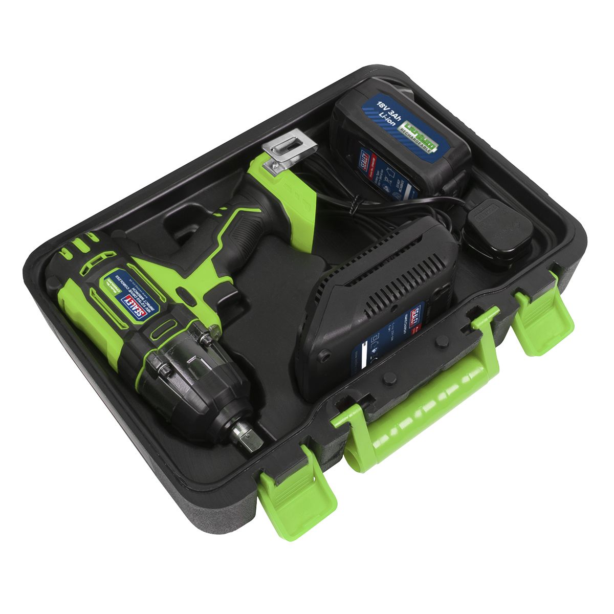 Sealey 1/2"Sq Drive Cordless Impact Wrench 18V 3Ah - Image 8