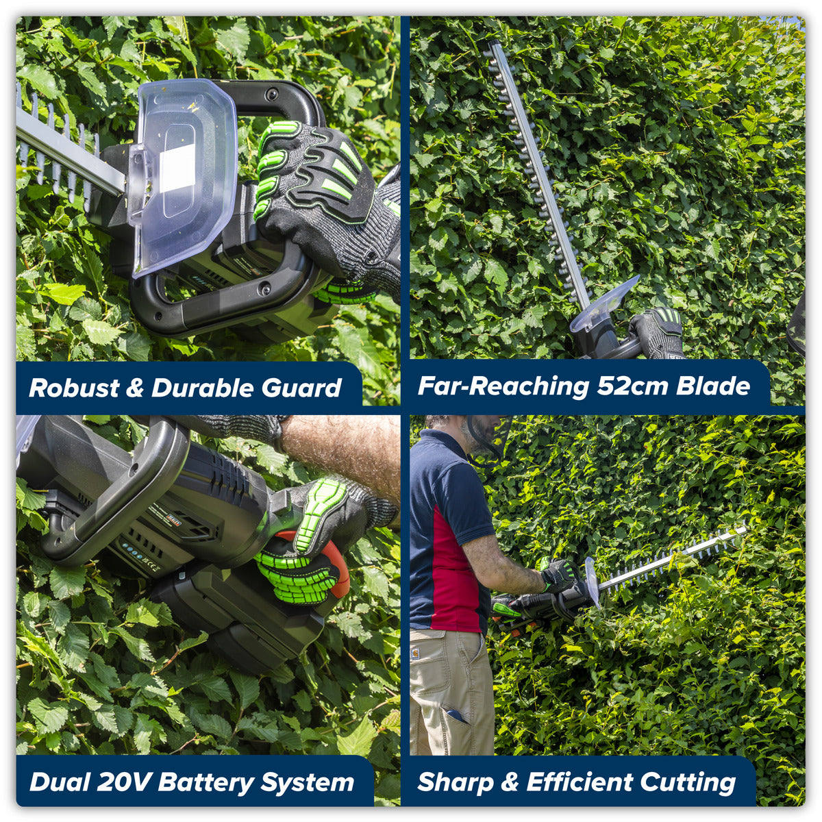 Sealey Hedge Trimmer Kit 40V 4Ah SV20 Series 52cm CP40VHTKIT