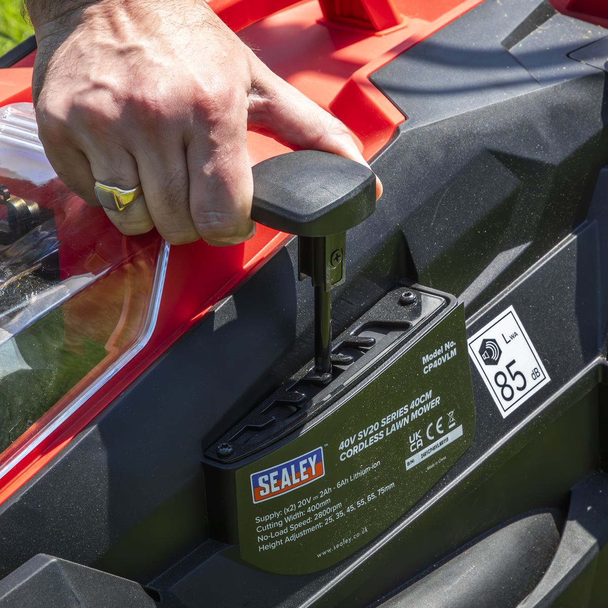 Sealey SV20 Series 40cm Cordless Lawn Mower 40V - Body Only - Image 10