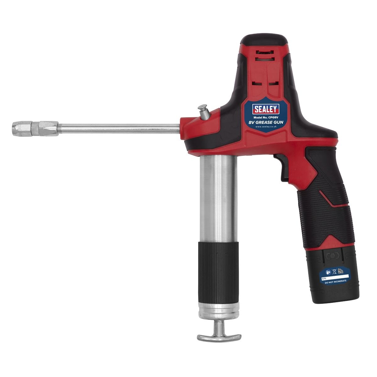 Sealey Cordless Grease Gun 8V - Image 2