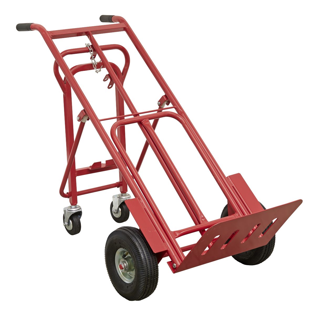 Sealey 3-in-1 Sack Truck with Pneumatic Tyres 250kg Capacity - Image 10