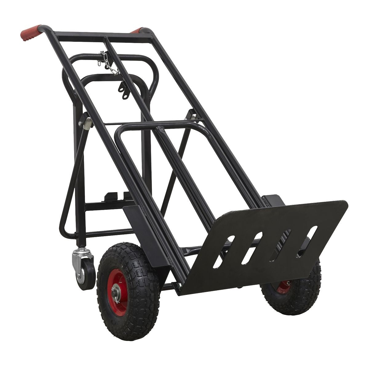 Sealey Premier Heavy-Duty 3-in-1 Sack Truck with PU Tyres 300kg Capacity - Image 1