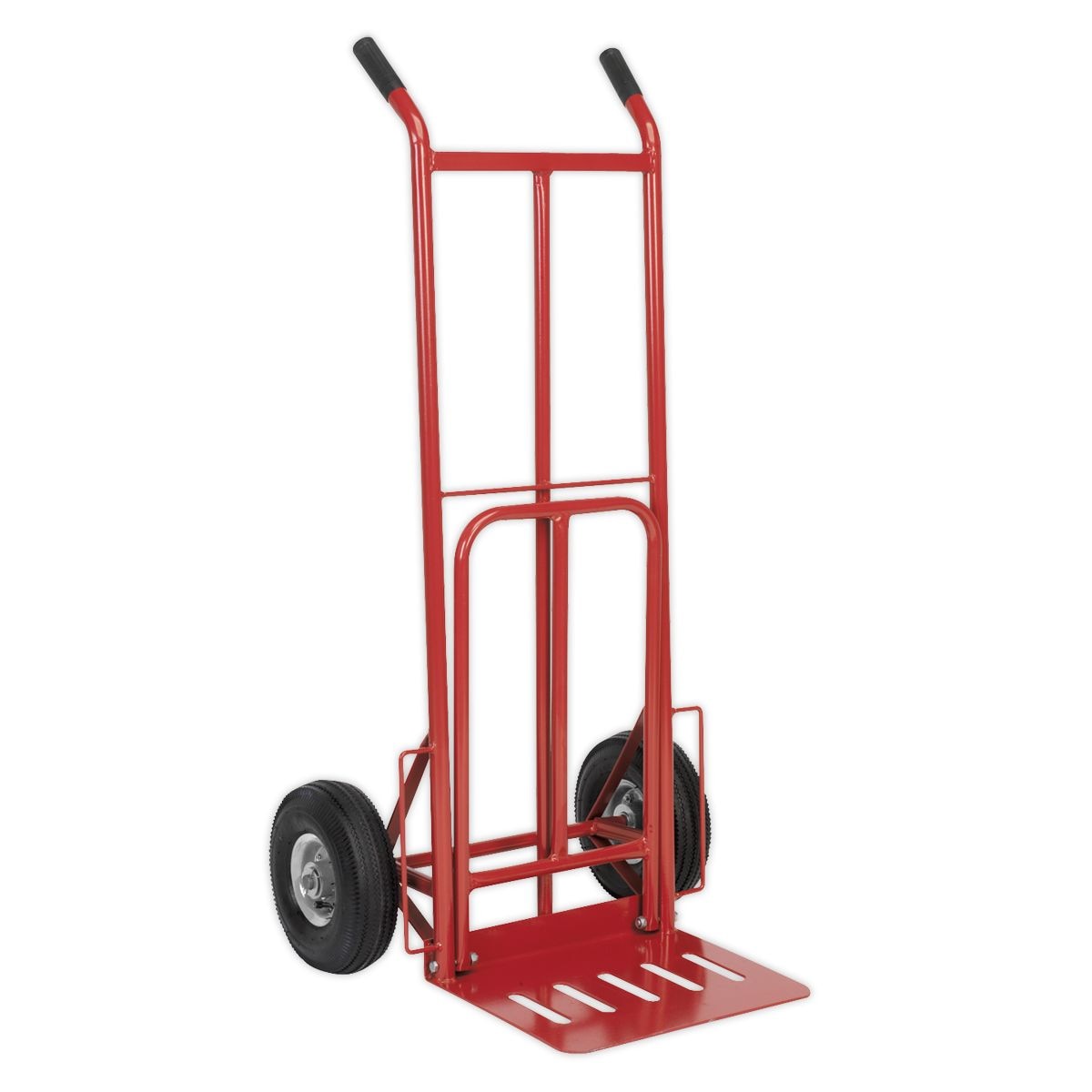 Sealey Folding Sack Truck with Pneumatic Tyres 250kg Capacity - Image 1