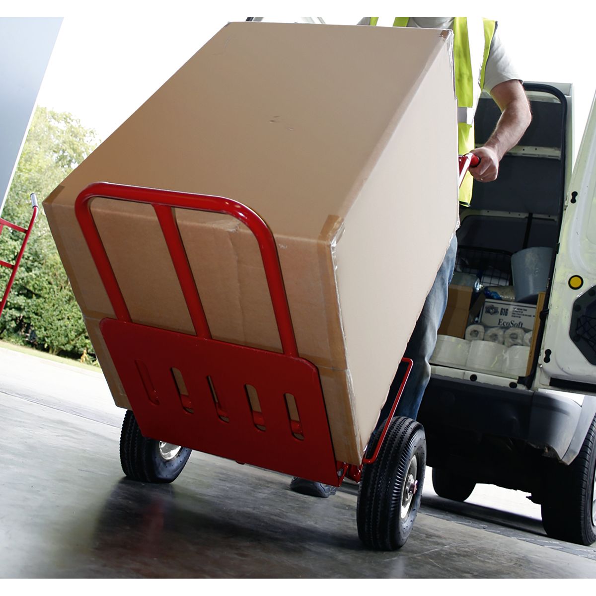 Sealey Folding Sack Truck with Pneumatic Tyres 250kg Capacity - Image 2
