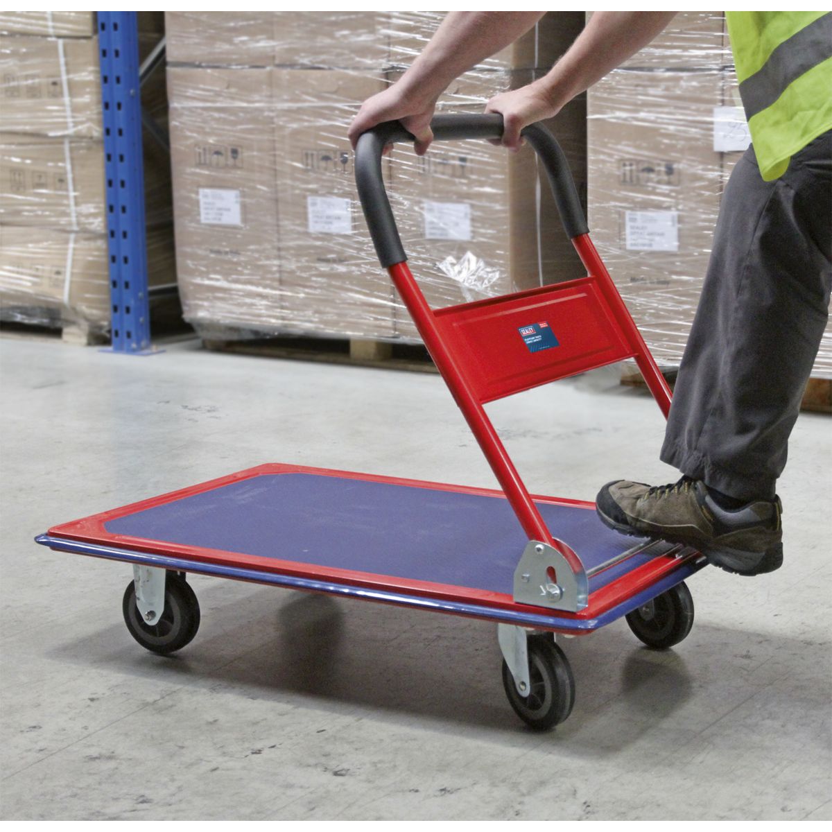 Sealey Folding Platform Truck 300kg Capacity - Image 5