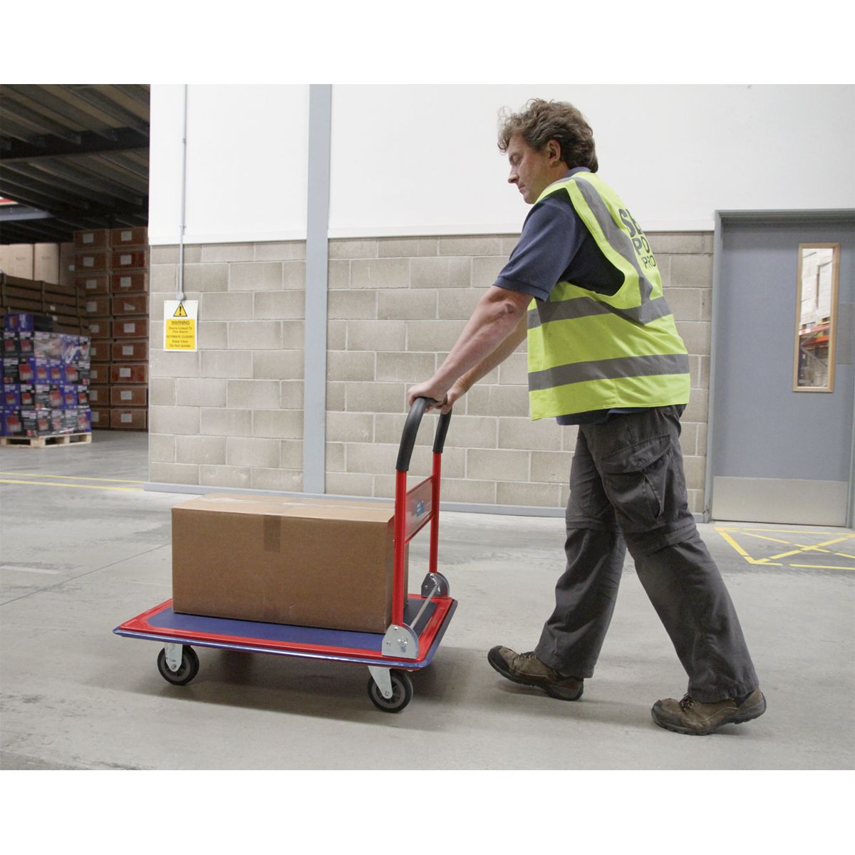 Sealey Folding Platform Truck 300kg Capacity - Image 8