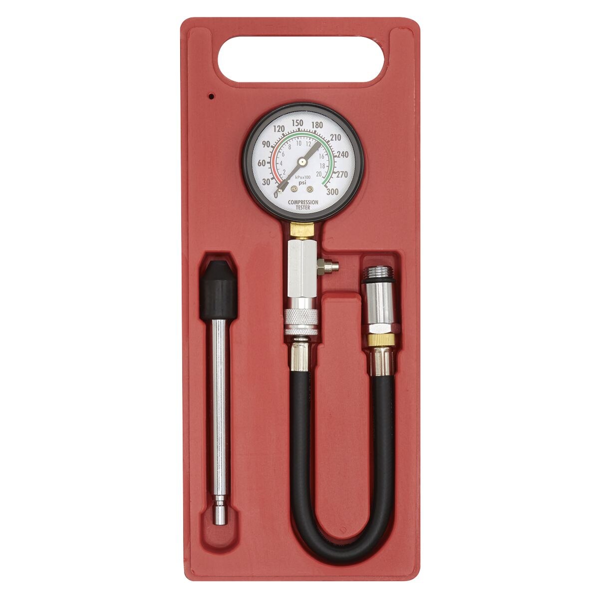 Sealey Petrol Engine Compression Test Kit 3pc - Image 3
