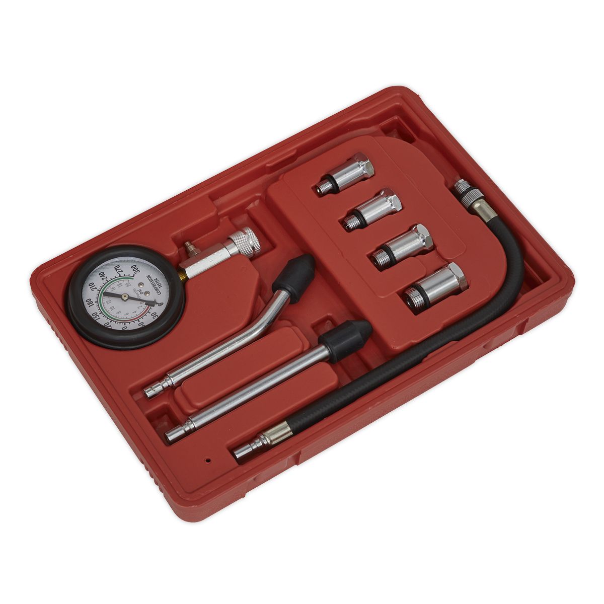 Sealey Petrol Engine Compression Test Kit 8pc - Image 4