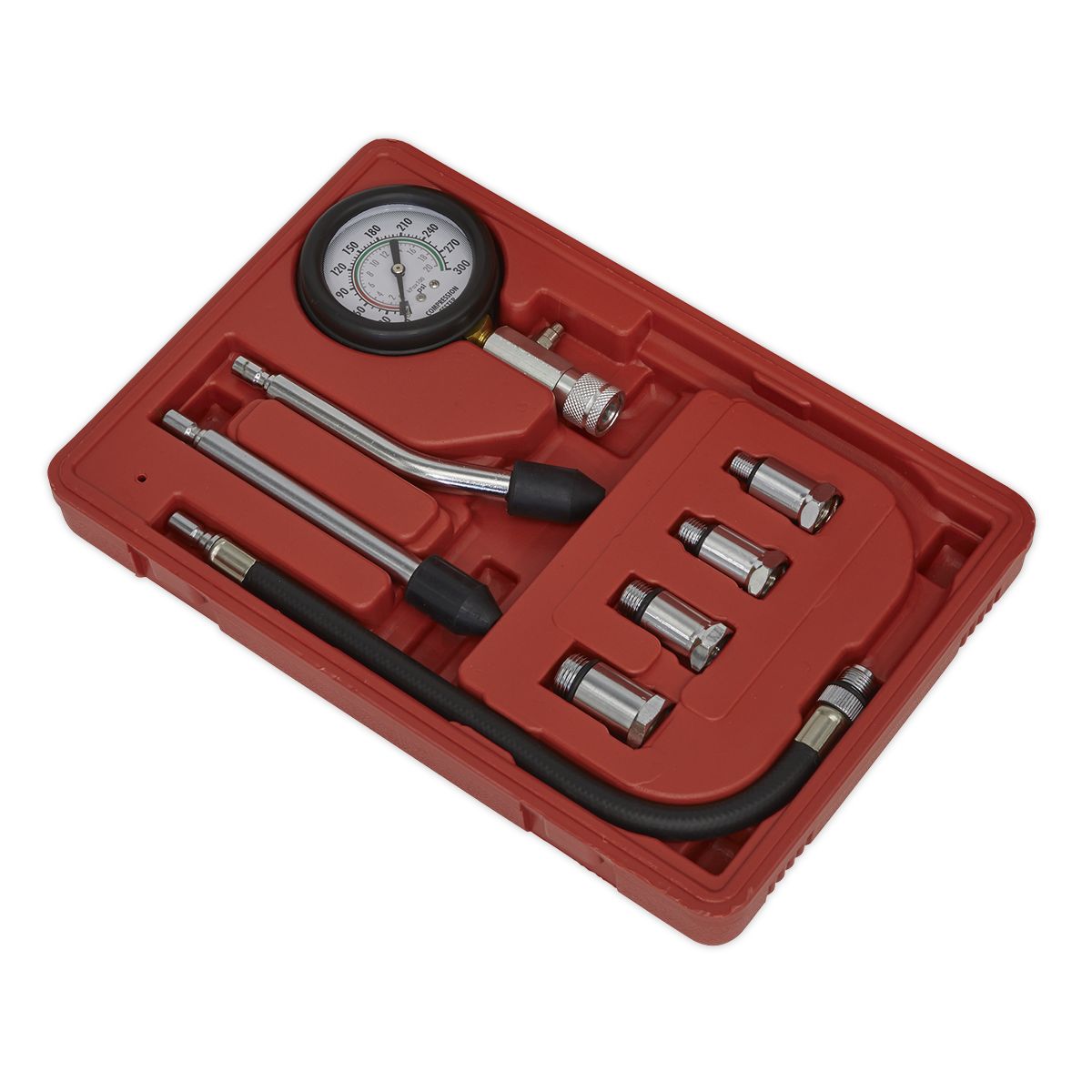 Sealey Petrol Engine Compression Test Kit 8pc - Image 5