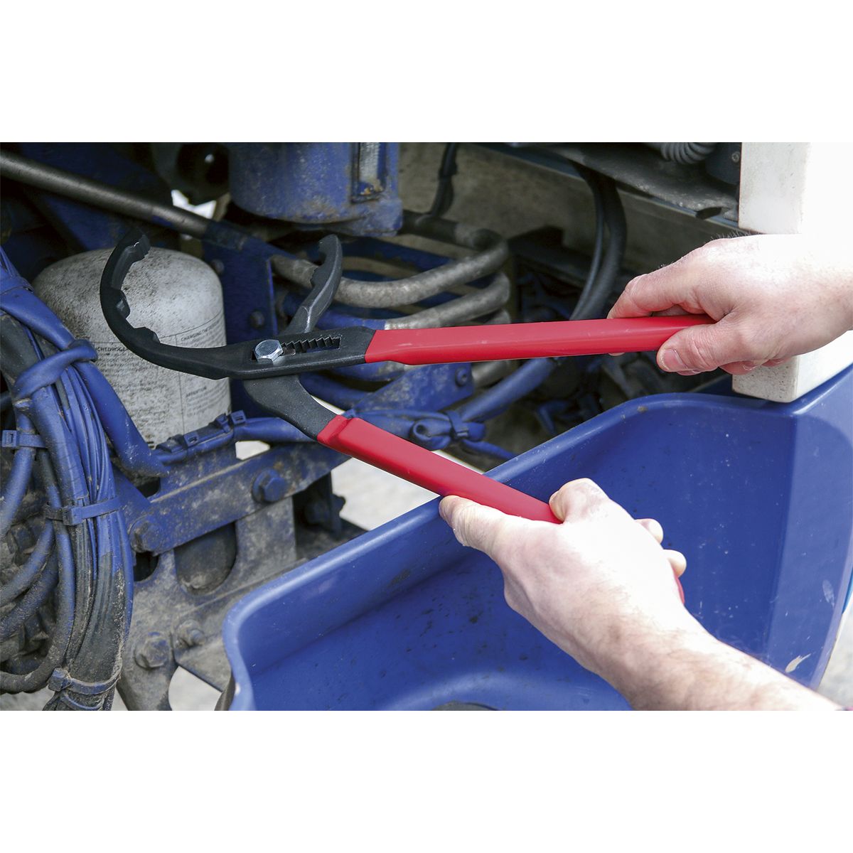Sealey Oil Filter Pliers for Commercial Vehicles 95-178mm - Image 4