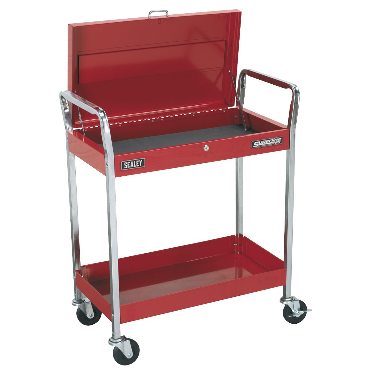 Sealey Superline PRO Heavy-Duty Trolley with Lockable Top 2-Level - Image 1