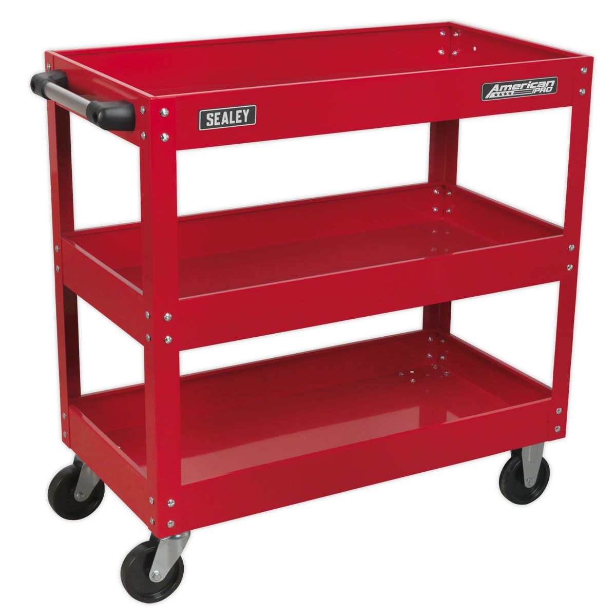 Sealey American PRO Heavy-Duty Workshop Trolley 3-Level - Image 1