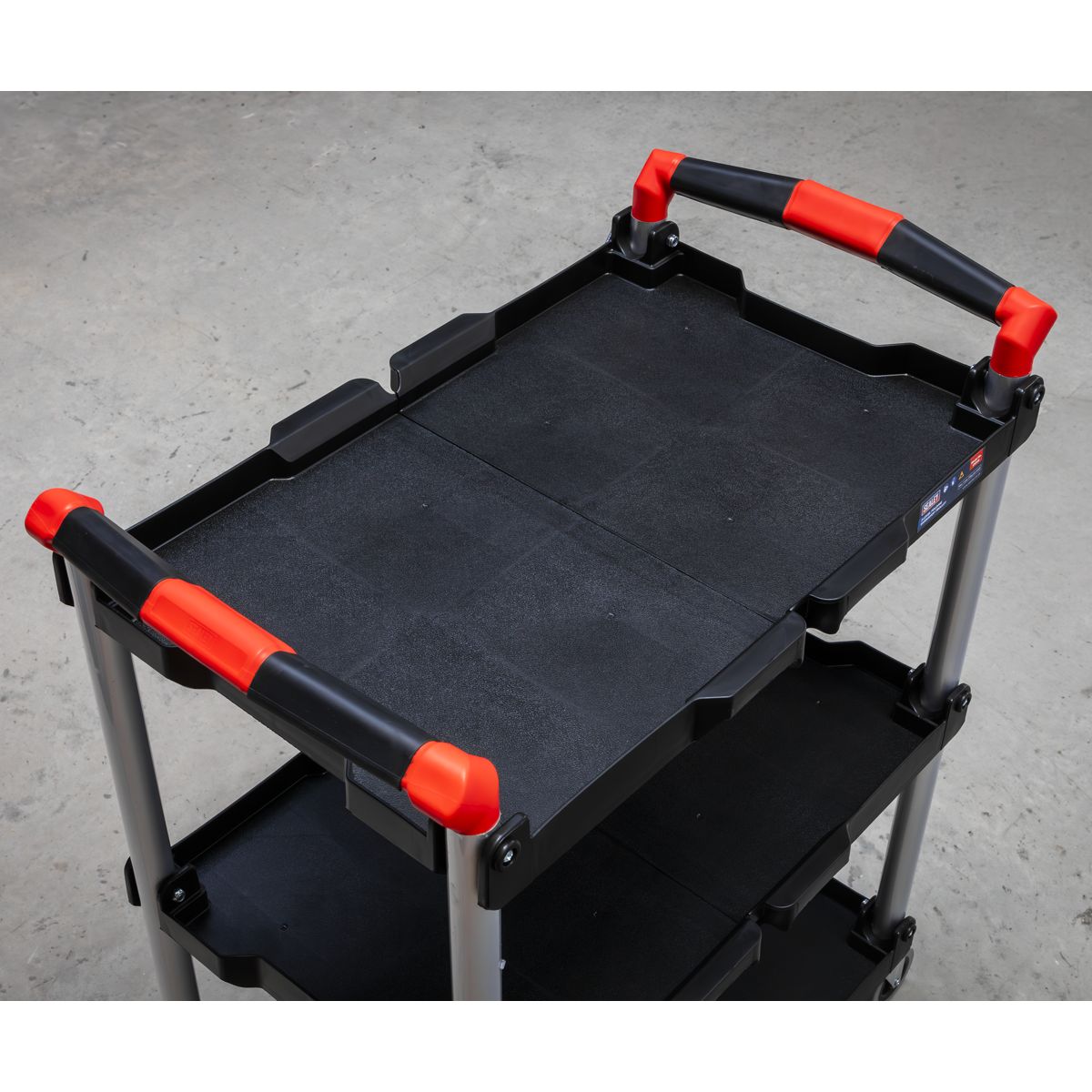 Sealey Folding Workshop Trolley 3-Level - Image 8