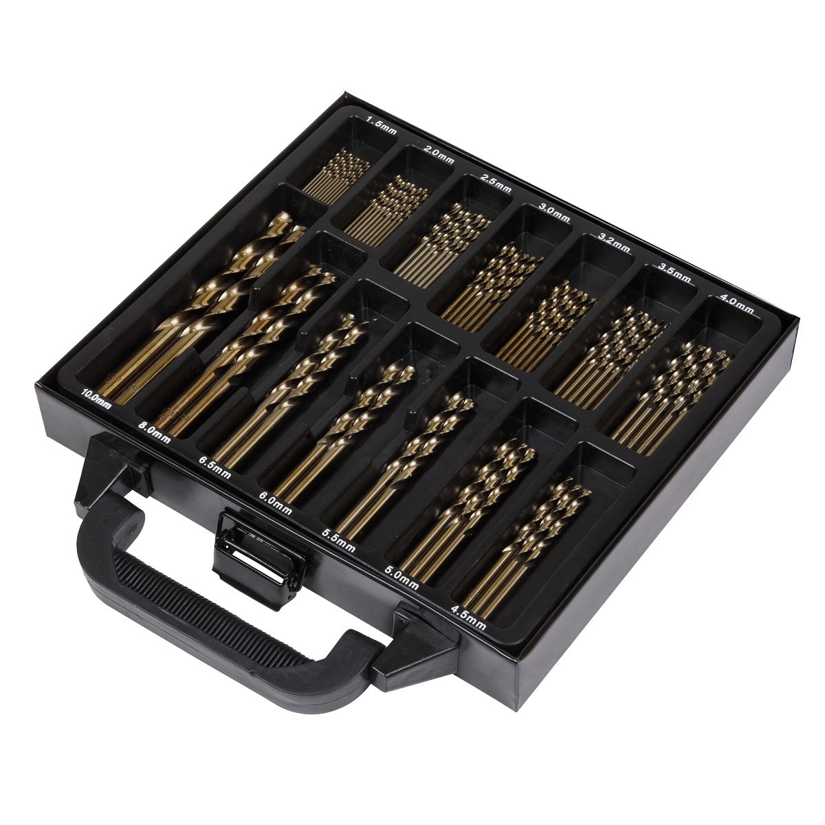 Sealey HSS Cobalt Fully Ground Drill Bit Set 99pc - Image 2