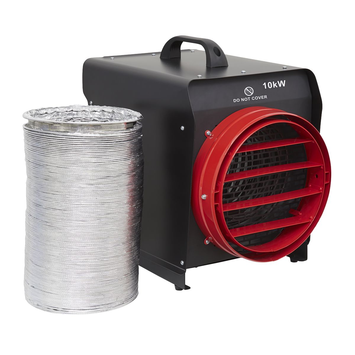 Sealey Industrial Fan Heater with Ducting 10kW - Image 1