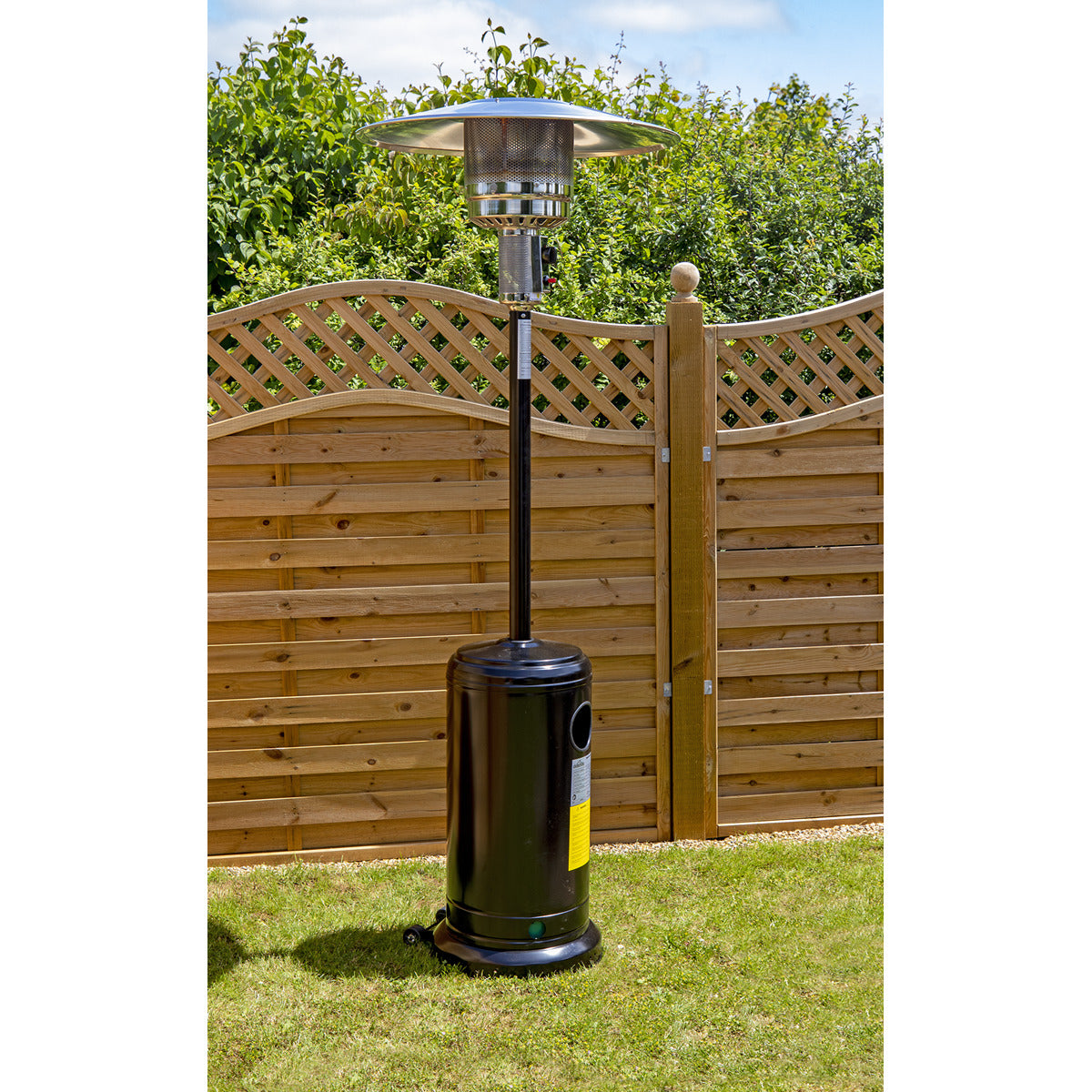 Dellonda Outdoor Garden Gas Patio Heater 13kW Commercial & Domestic Use, Black DG1