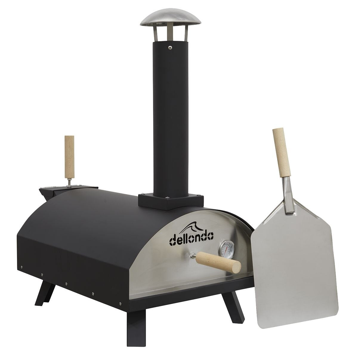 Dellonda Wood-Fired Pizza Oven 14" - Black - Image 5