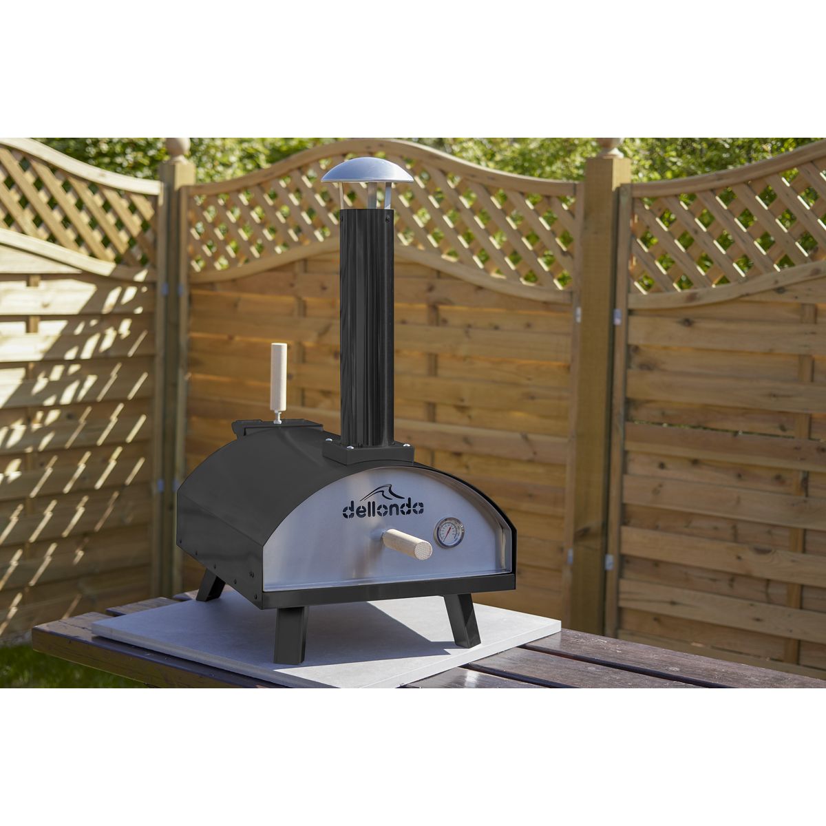 Dellonda Wood-Fired Pizza Oven 14" - Black - Image 6