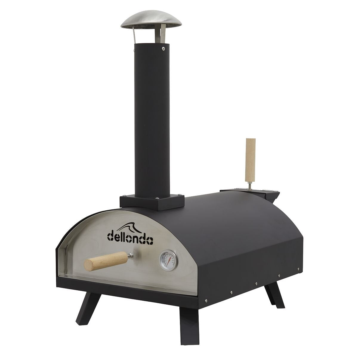 Dellonda Wood-Fired Pizza Oven 14" - Black - Image 8