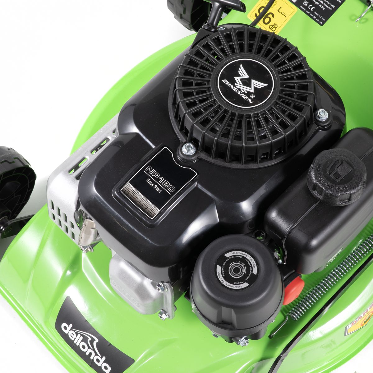 Dellonda Hand-Propelled 4-Stroke Petrol Lawnmower 16"(40cm) - Image 6