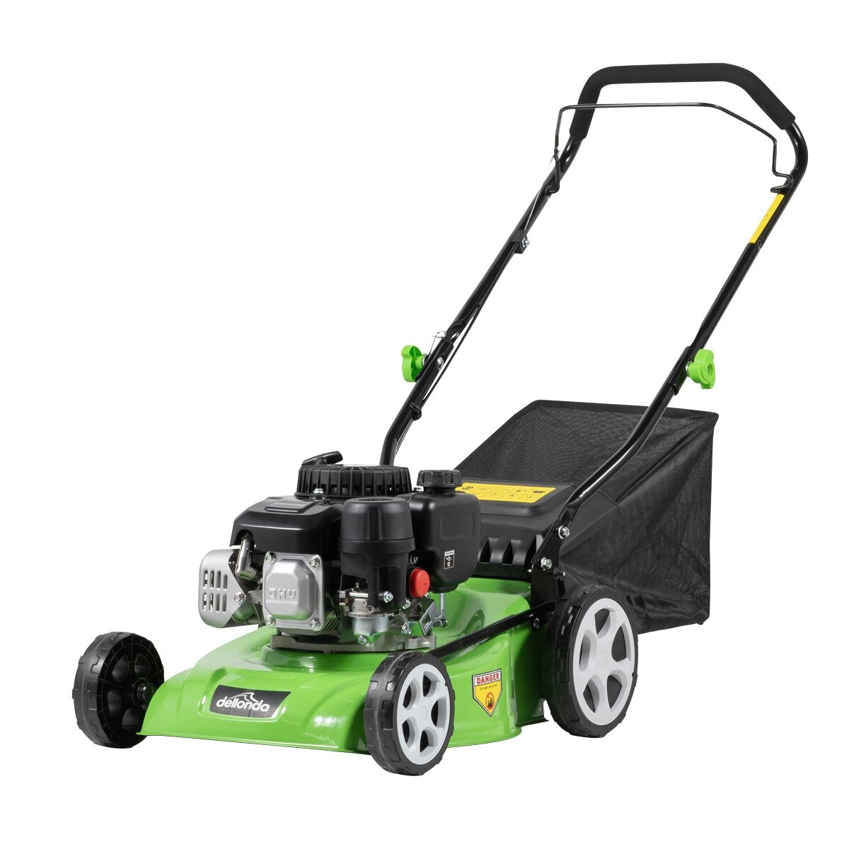 Dellonda Hand-Propelled 4-Stroke Petrol Lawnmower 16"(40cm) - Image 9
