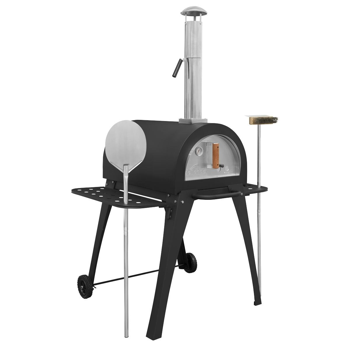 Dellonda Outdoor Wood-Fired Pizza Oven & Smoker - Image 5