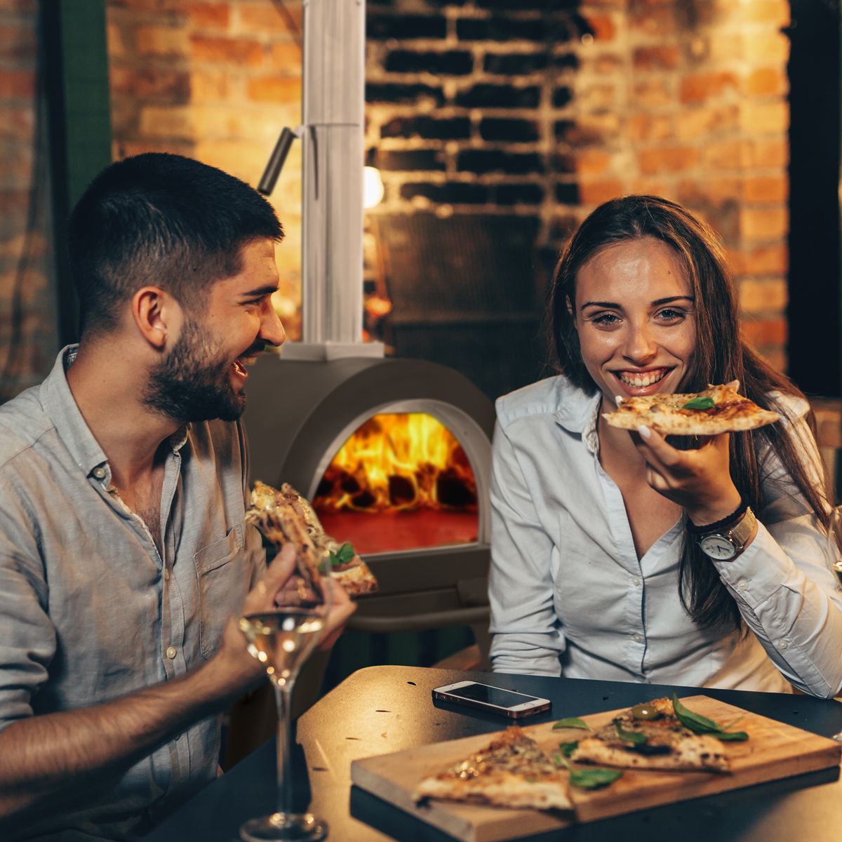 Dellonda Outdoor Wood-Fired Pizza Oven & Smoker - Image 8