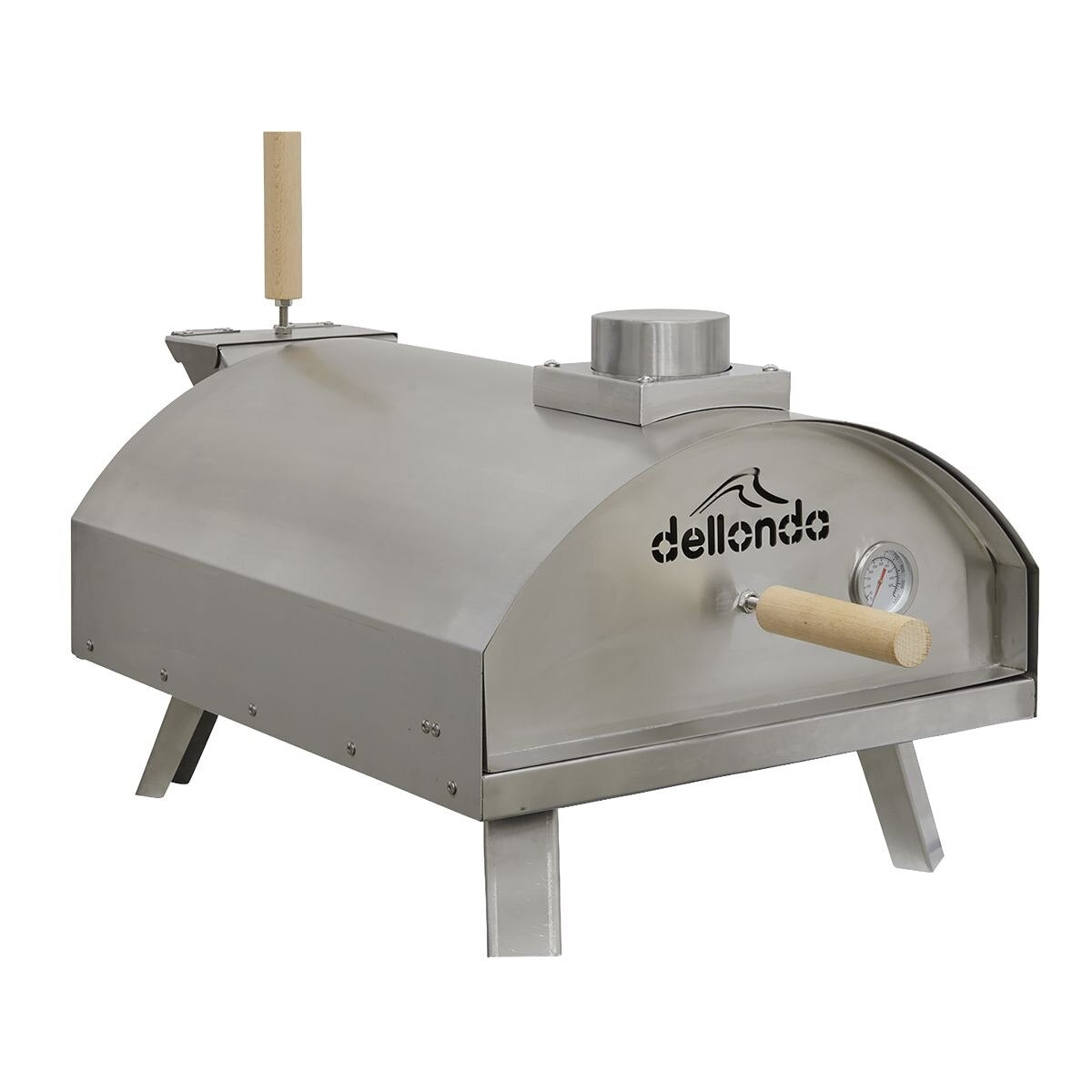 Dellonda Wood-Fired Pizza Oven 14" - Stainless Steel - Image 10
