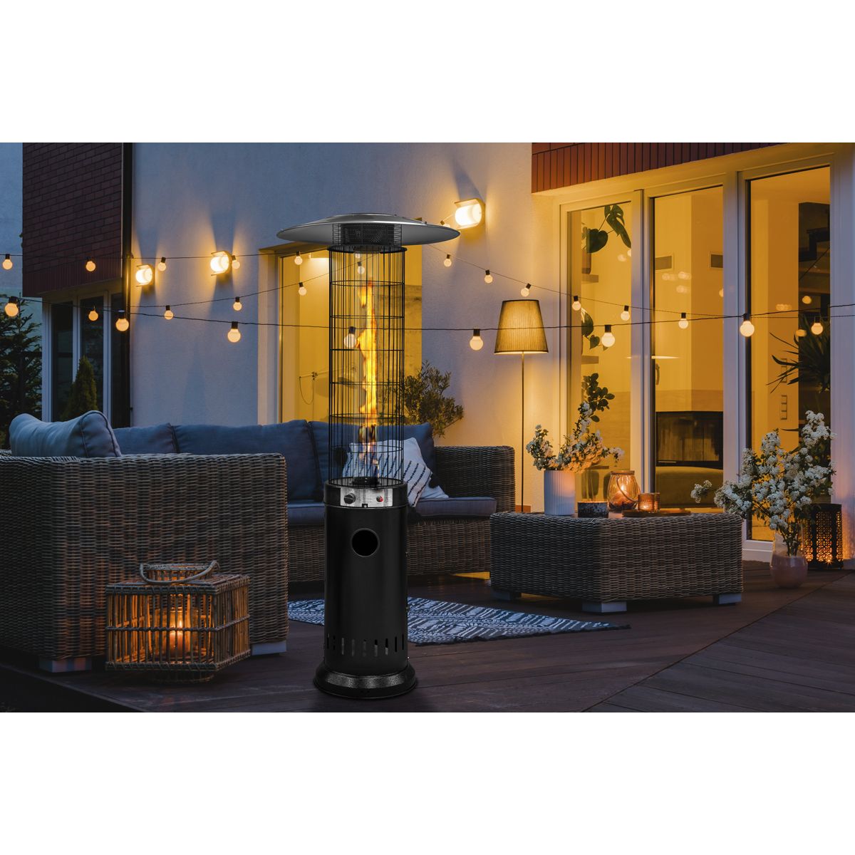Dellonda Gas Patio Heater 13kW for Commercial & Domestic Use, Black - Image 10