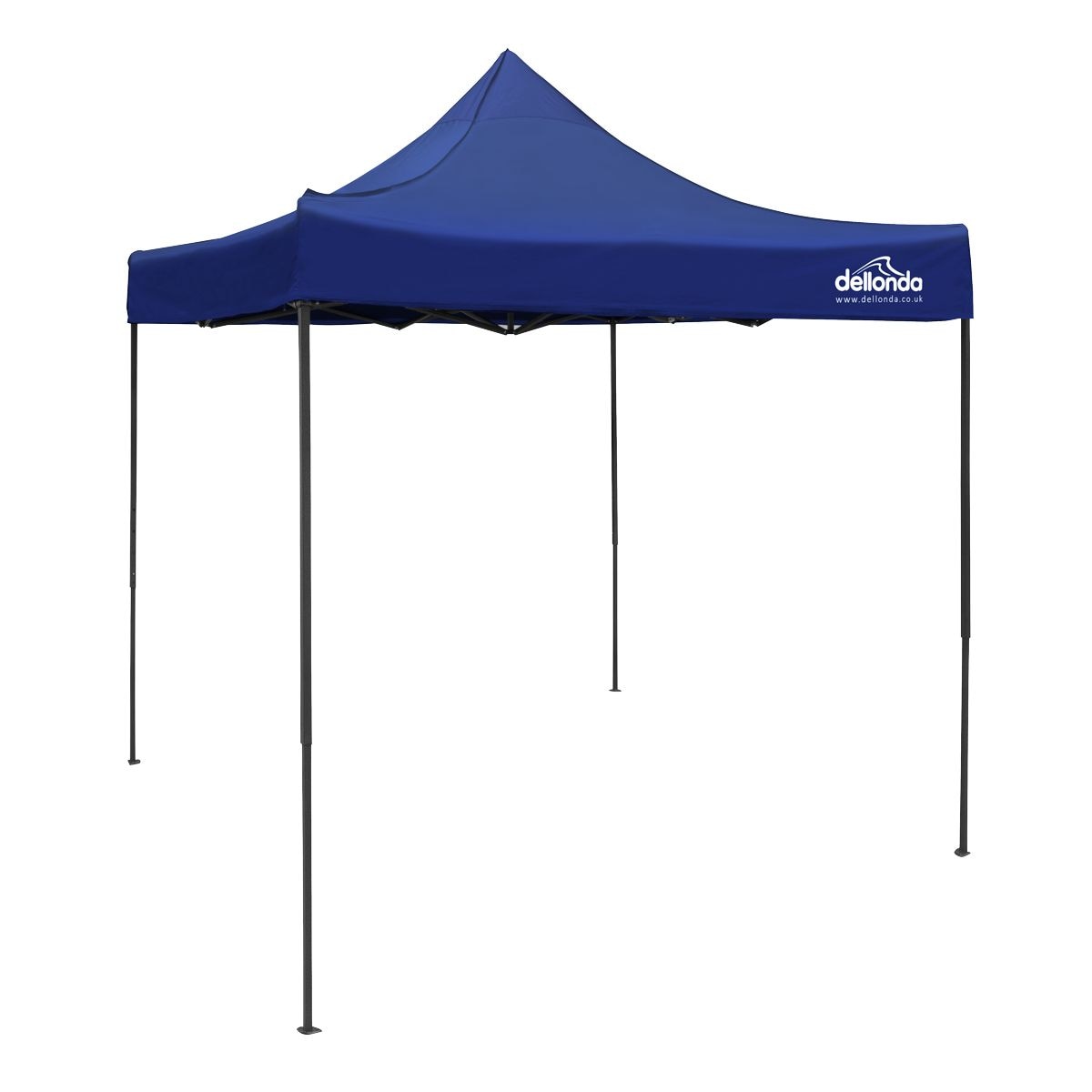 Dellonda Premium 2x2m Pop-Up Gazebo, - Blue Canopy - Image 1