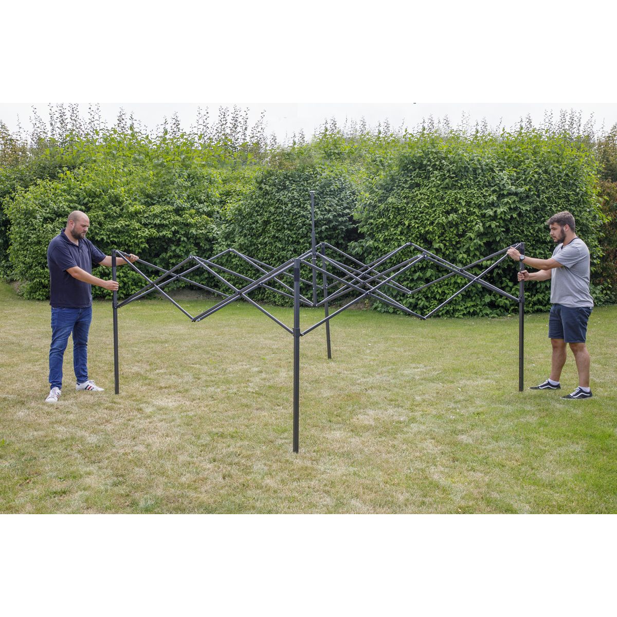 Dellonda Premium 2x2m Pop-Up Gazebo, - Dark Green Canopy - Image 9
