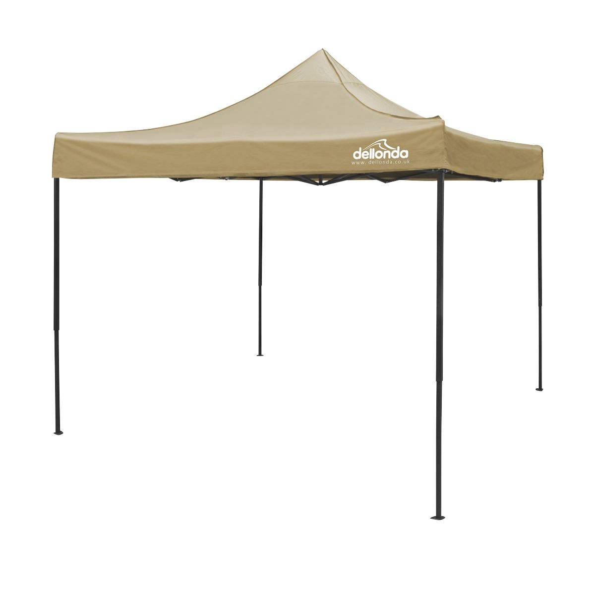 Dellonda Premium 3 x 3m Pop-Up Gazebo, - Beige Canopy - Image 1