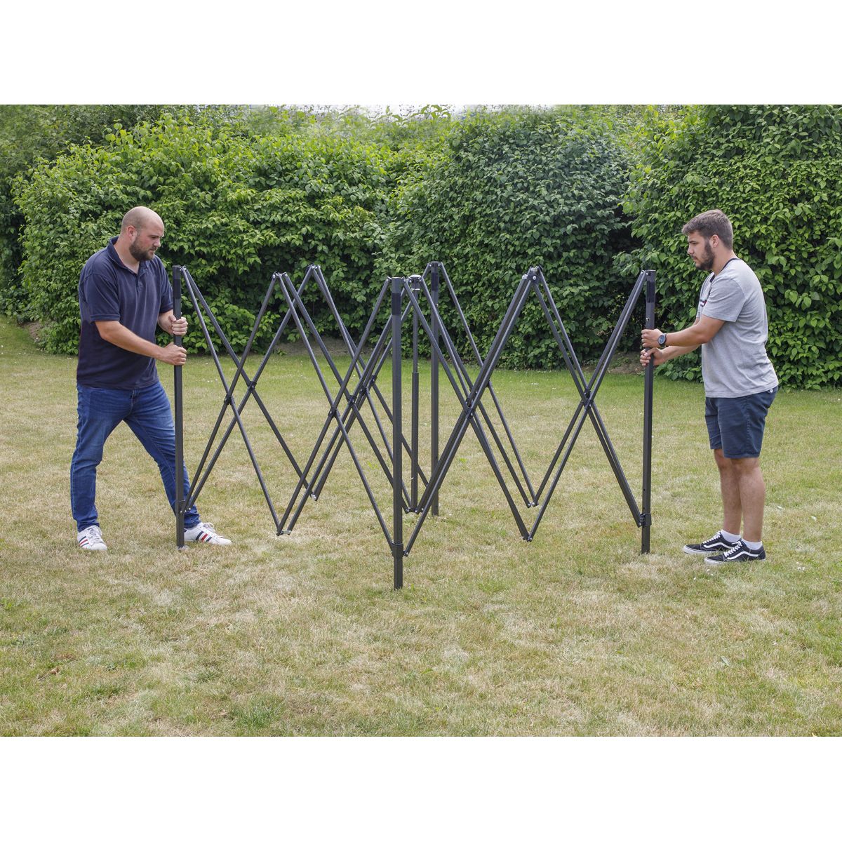 Dellonda Premium 3 x 3m Pop-Up Gazebo, - Beige Canopy - Image 2