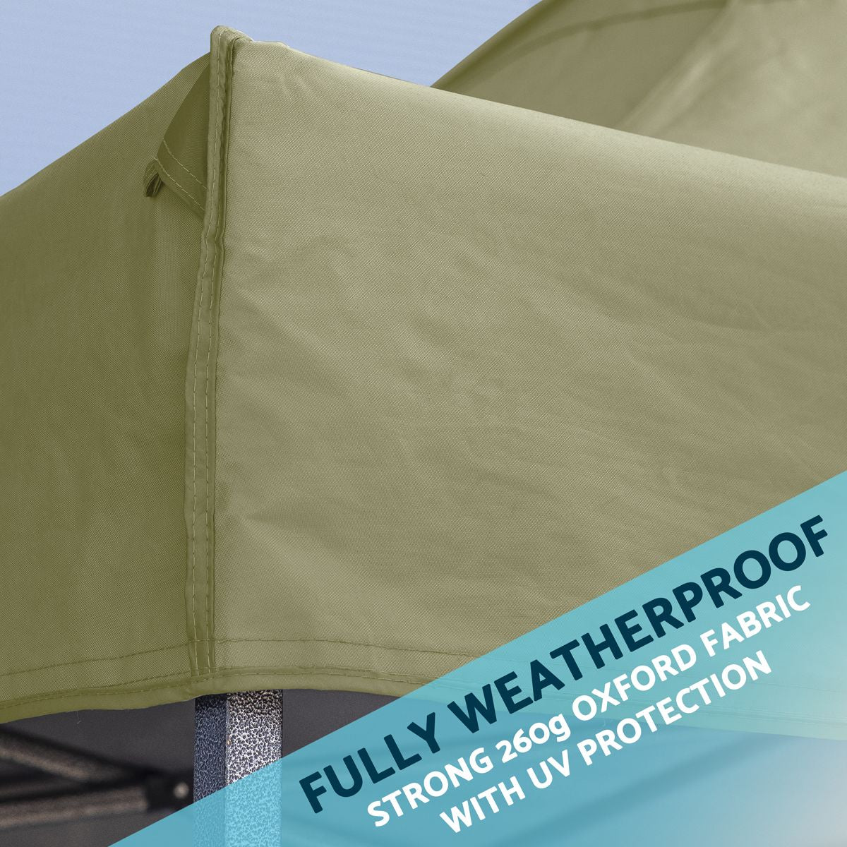 Dellonda Premium 3 x 3m Pop-Up Gazebo, - Beige Canopy - Image 6