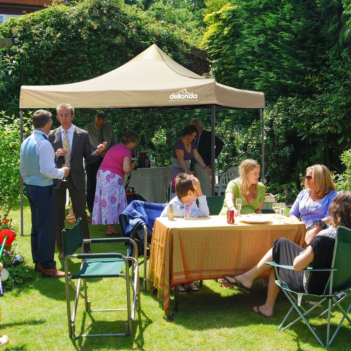 Dellonda Premium 3 x 3m Pop-Up Gazebo, - Beige Canopy - Image 7