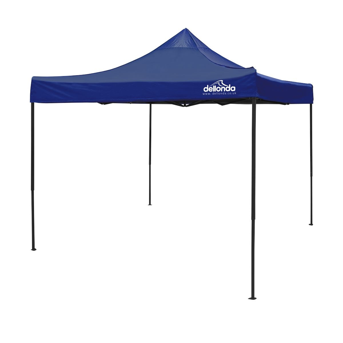 Dellonda Premium 3 x 3m Pop-Up Gazebo, - Blue Canopy - Image 1