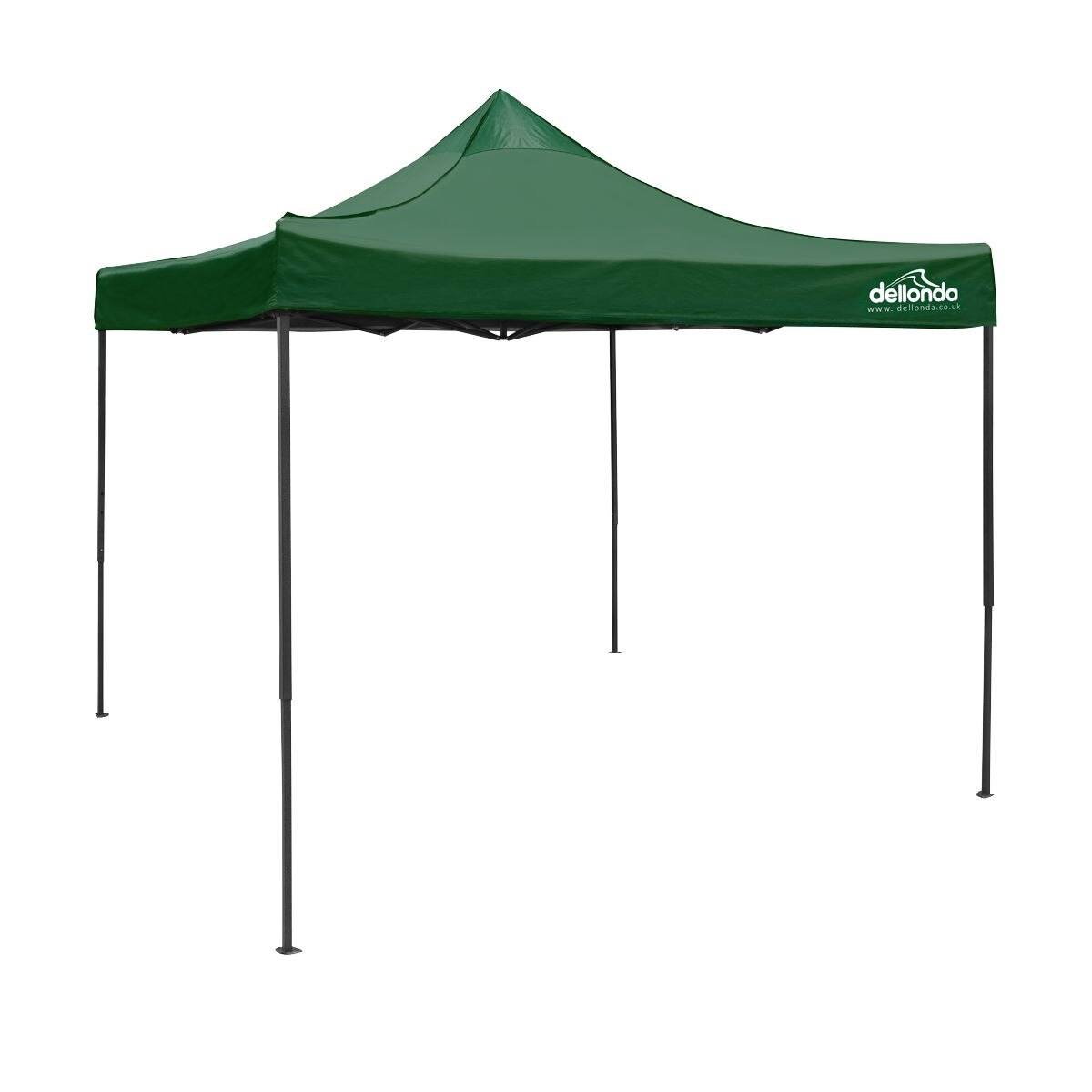 Dellonda Premium 3 x 3m Pop-Up Gazebo, - Dark Green Canopy - Image 5
