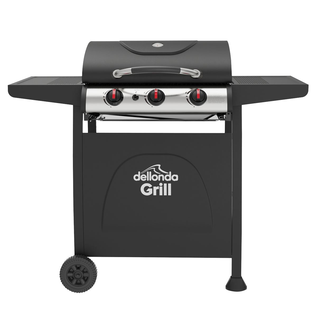 Dellonda 3 Burner Gas BBQ Grill with Piezo Ignition & Thermometer - Image 9
