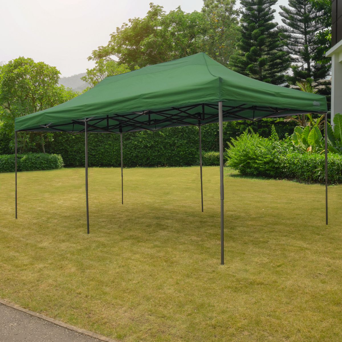 Dellonda Premium 3x6m Pop-Up Gazebo, - Dark Green Canopy - Image 5