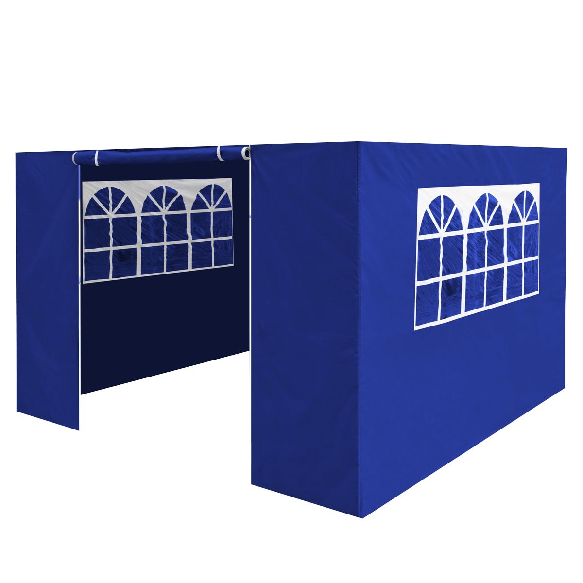Dellonda Premium Side Walls/Doors/Windows for Gazebo/Marquee, Fits 2 x 2m Models - Blue - Image 1
