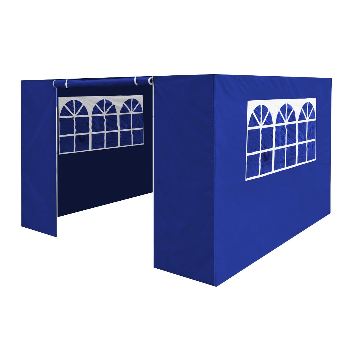 Dellonda Premium Gazebo/Marquee Side Walls/Doors/Windows, Fits 3 x 3m Models - Blue - Image 1