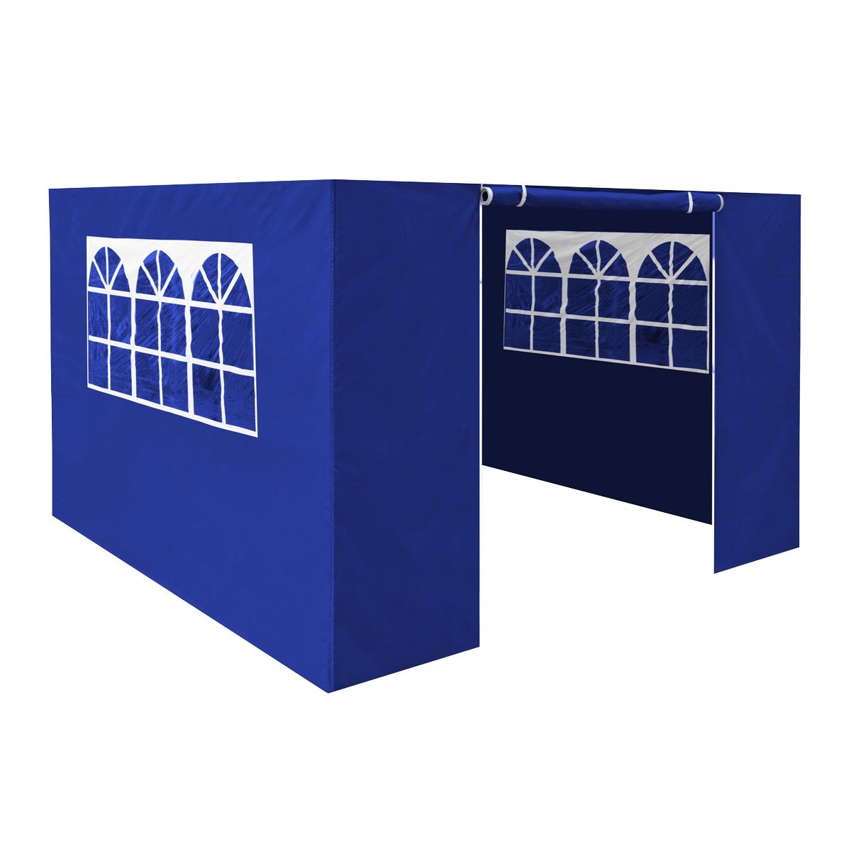 Dellonda Premium Gazebo/Marquee Side Walls/Doors/Windows, Fits 3 x 3m Models - Blue - Image 2