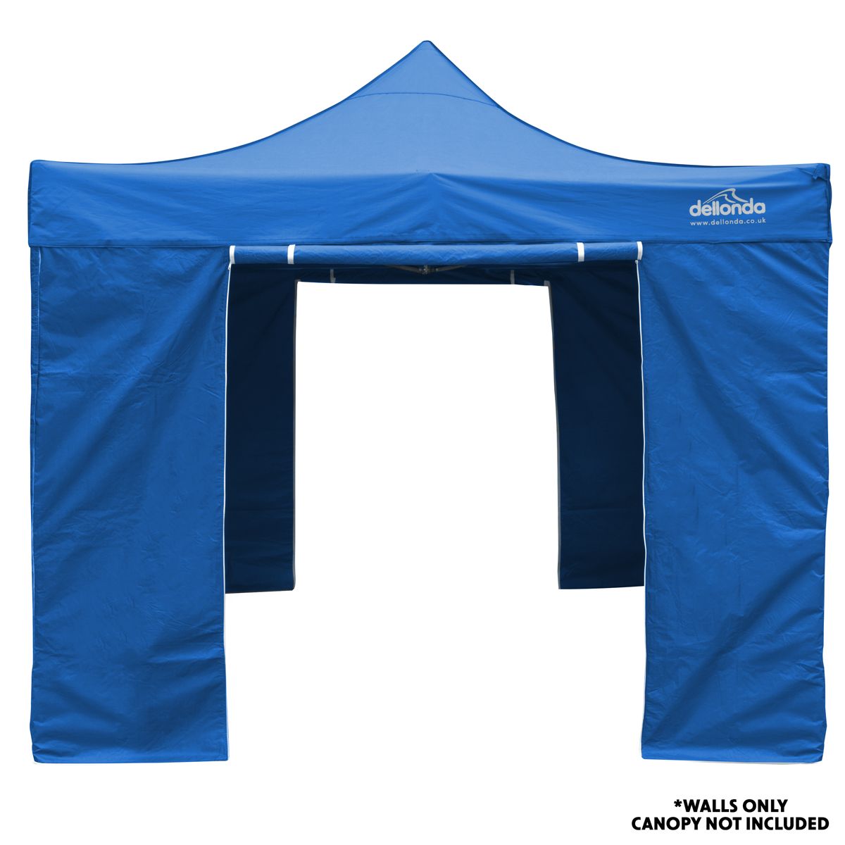 Dellonda Premium Gazebo/Marquee Side Walls/Doors/Windows, Fits 3 x 3m Models - Blue - Image 3