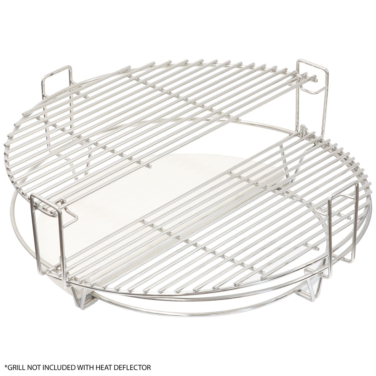 Dellonda Halfmoon Ceramic Heat Deflector Plates for Kamado BBQs 15"(38cm) 2pc - Image 4