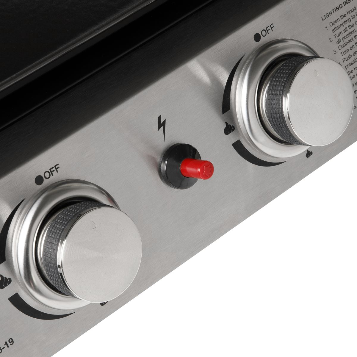 Dellonda 2 Burner Portable Gas Plancha - Image 3