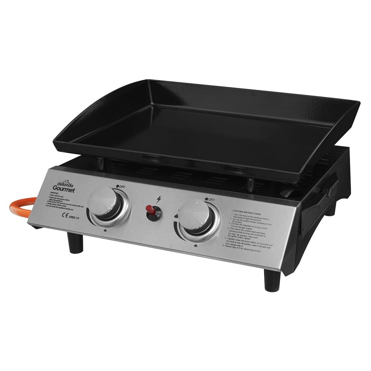 Dellonda 2 Burner Portable Gas Plancha - Image 5