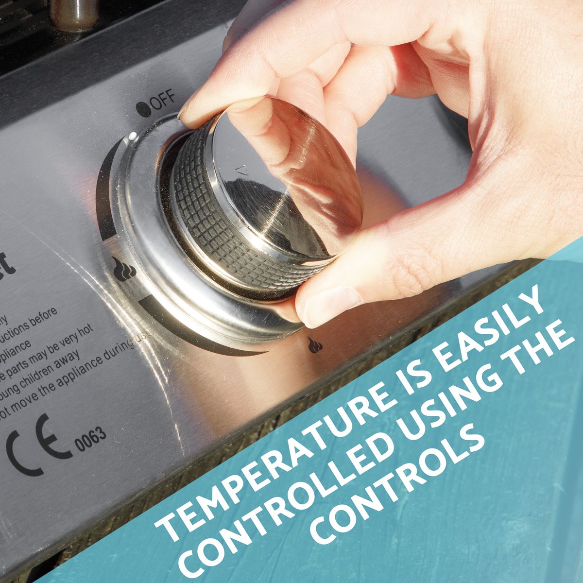 Dellonda 2 Burner Portable Gas Plancha - Image 8