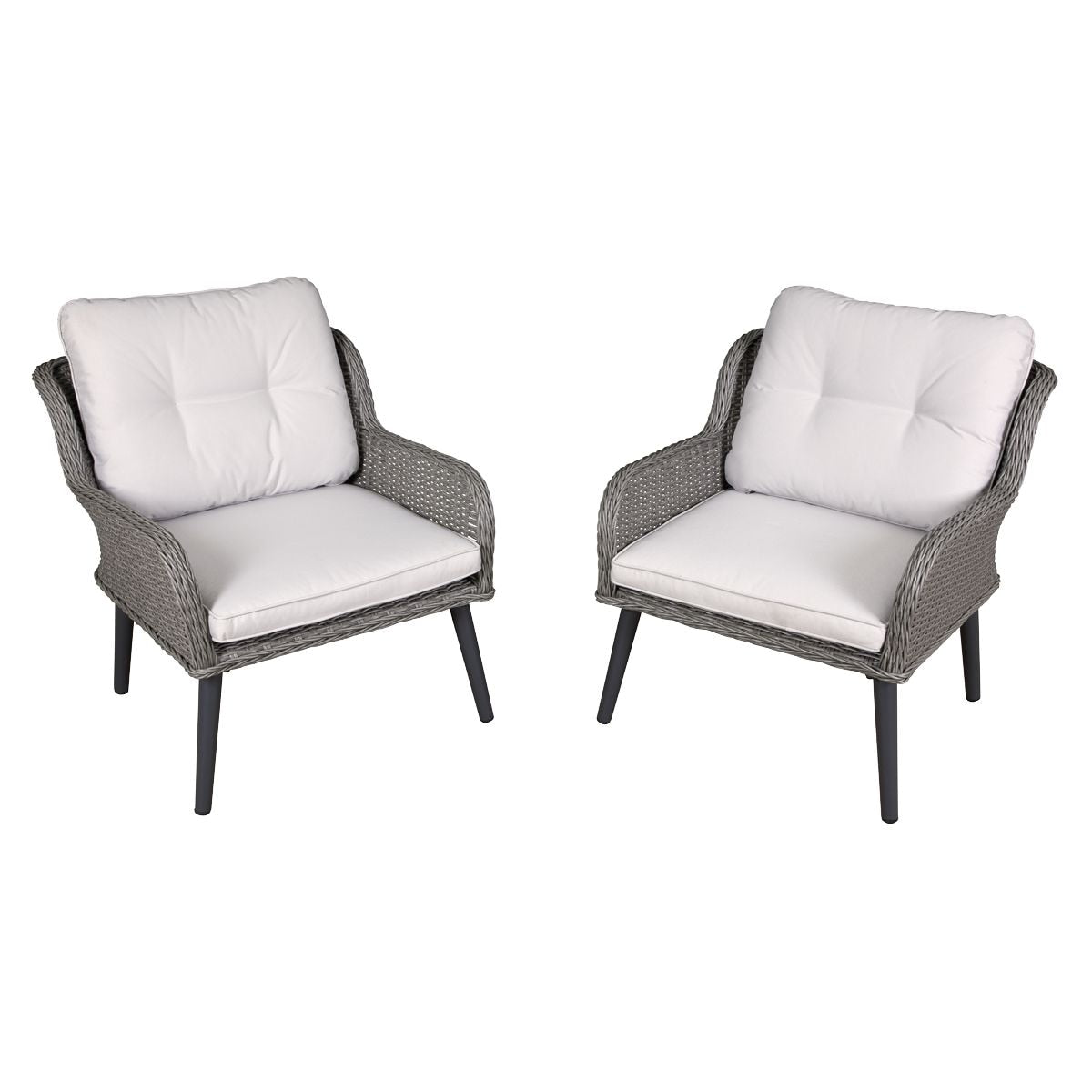 Dellonda Buxton Rattan Wicker Outdoor Chair Set 2pc - DG79