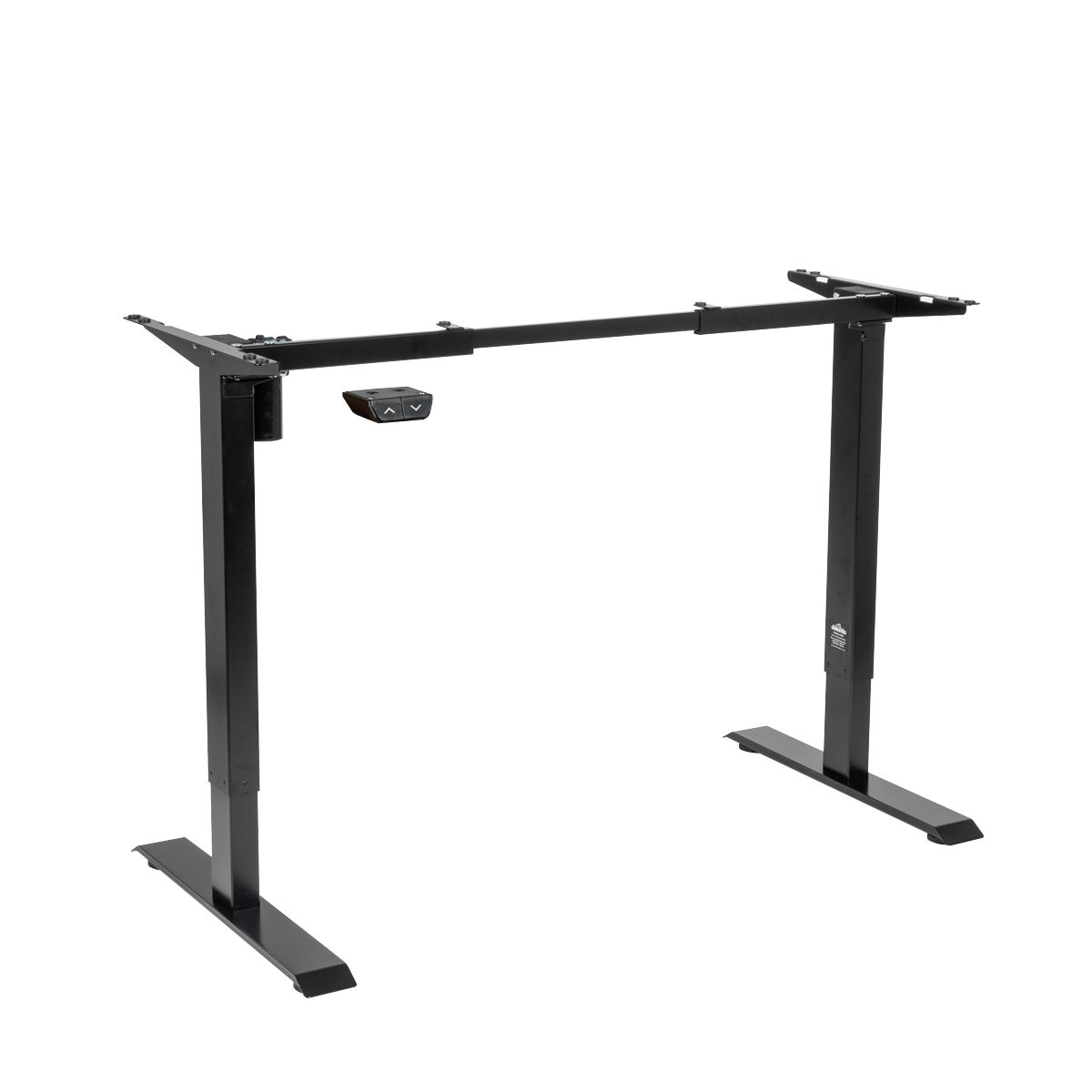 Dellonda Single Motor Ultra-Quiet Adjustable-Height Desk Frame 70kg Capacity - Black - DH17