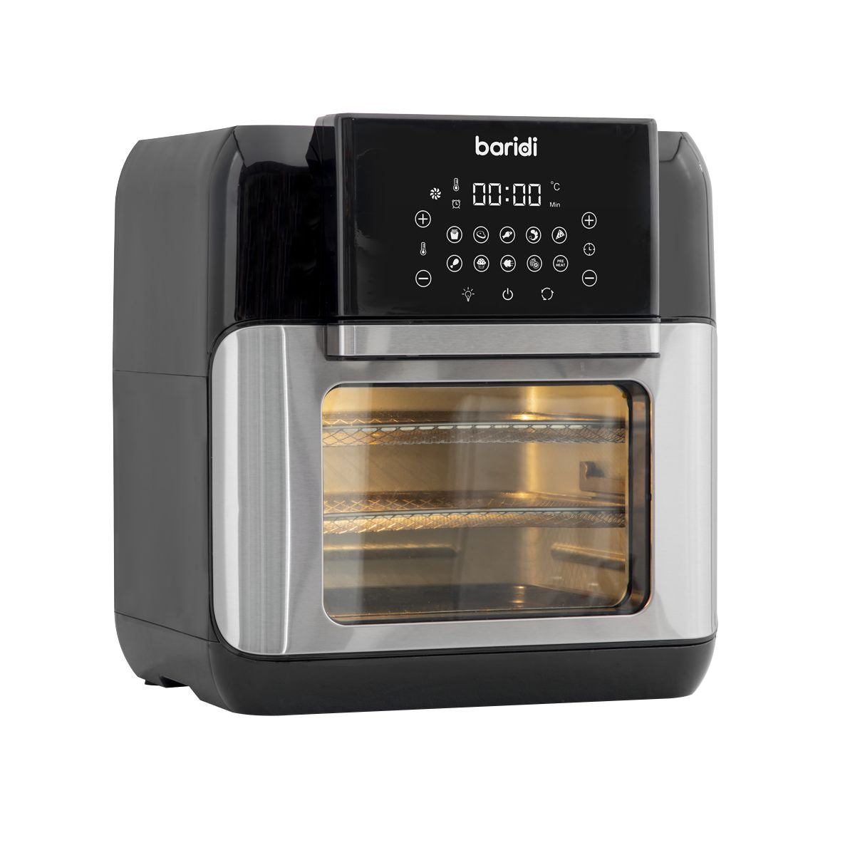 Baridi Air Fryer & Rotisserie Oven 12L Capacity